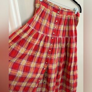 The Great. highland plaid skirt size 3